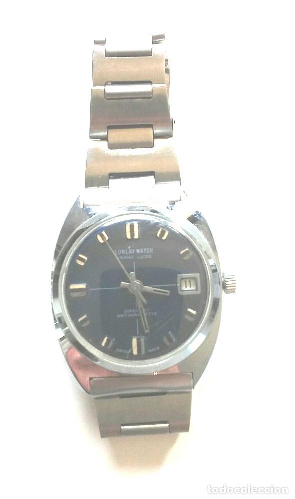 Relojes autom&aacute;ticos: Lonlay Reloj Autom&aacute;tico, Calendario, Funciona. Med. 35 mm - Foto 1