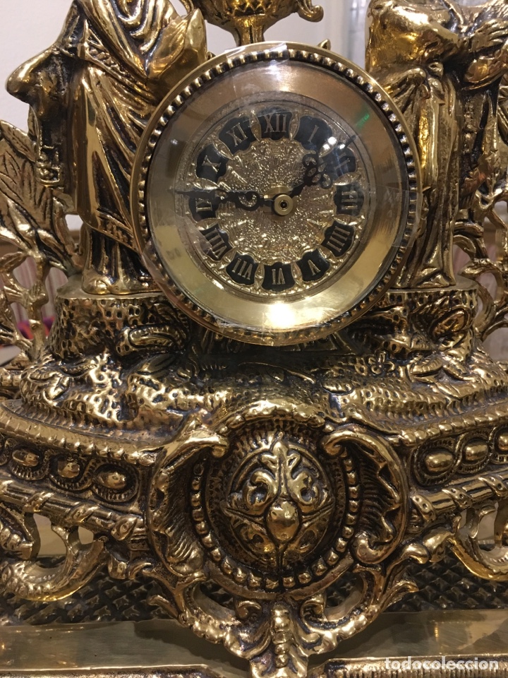 Relojes autom&aacute;ticos: RELOJ SOBREMESA BRONCE a pilas - Foto 4