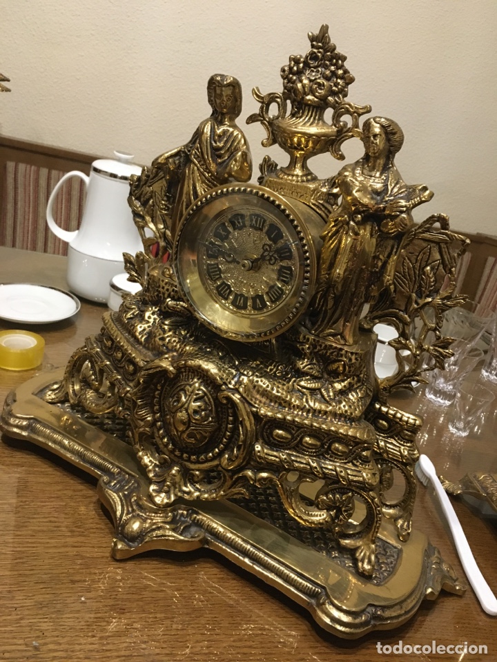 Relojes autom&aacute;ticos: RELOJ SOBREMESA BRONCE a pilas - Foto 3