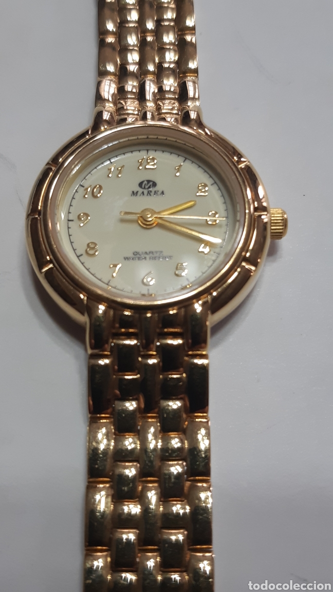 Relojes autom&aacute;ticos: RELOJ MAREA, CADENA CHAPADO ORO 18 K - Foto 4