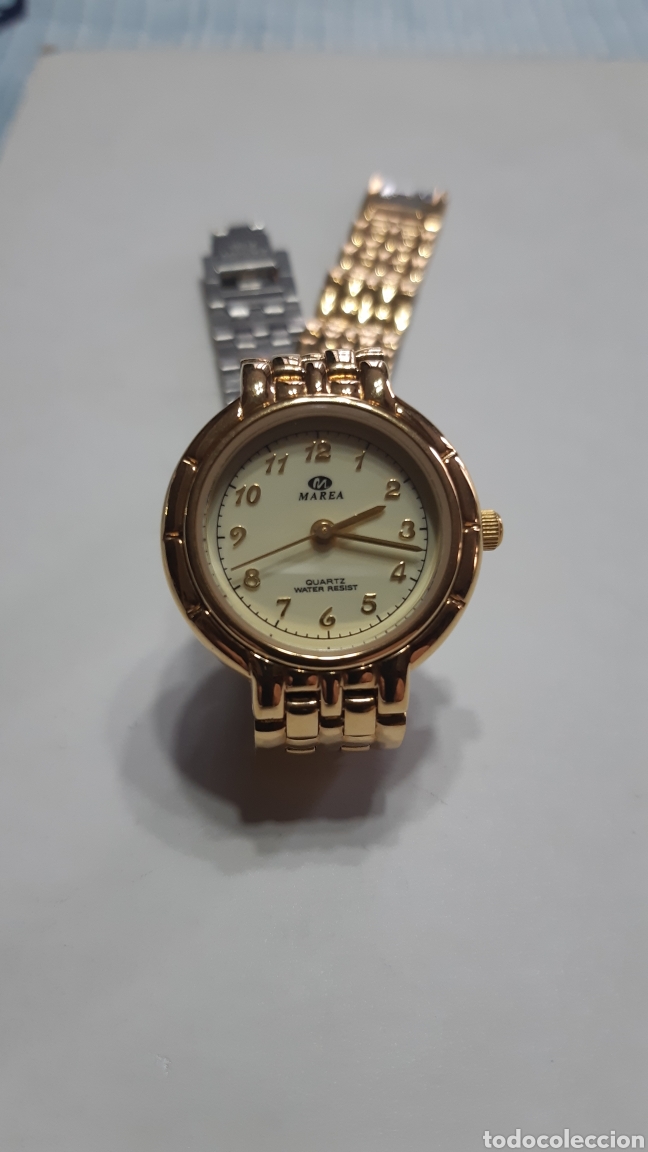 Relojes autom&aacute;ticos: RELOJ MAREA, CADENA CHAPADO ORO 18 K - Foto 1