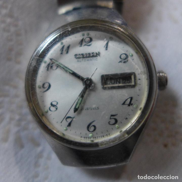 reloj hombre citizen automático 21 jewels - Compra venta en todocoleccion