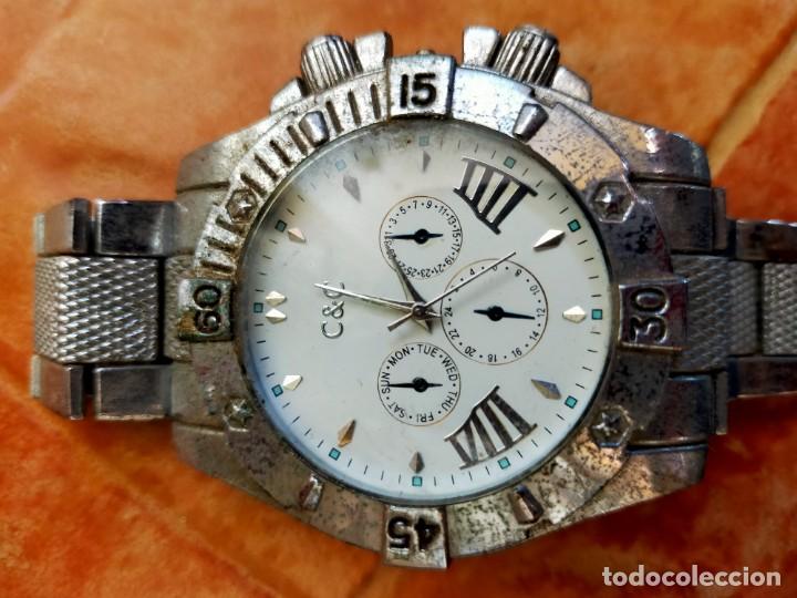 Relojes autom&aacute;ticos: Antiguo reloj de pulsera CC C&C - Foto 2