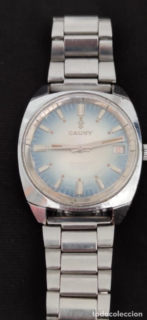 Relojes autom&aacute;ticos: PRECIOSO CAUNY AUTOMATICO CON CALENDARIO, FUNCIONA. - Foto 2