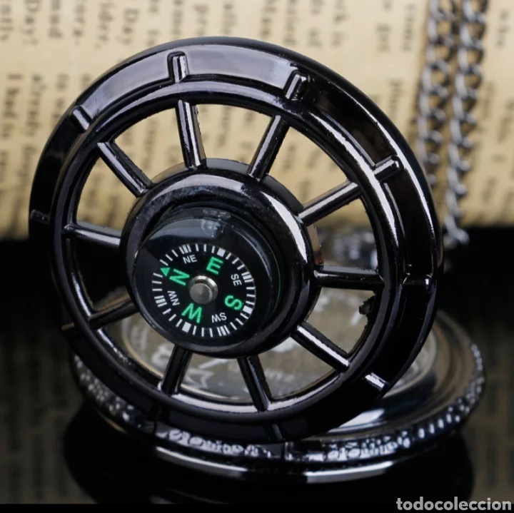 Relojes autom&aacute;ticos: RELOJ DE BOLSILLO CON BR&Uacute;JULA FUNCIONAL INCORPORADA - Foto 3