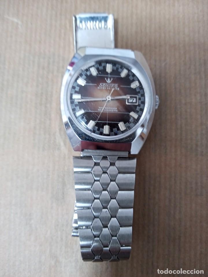 Relojes autom&aacute;ticos: RELOJ SONICO SUPER DE LUXE WATERPROOF ANTIMAGNETIC. REPASAR - Foto 2