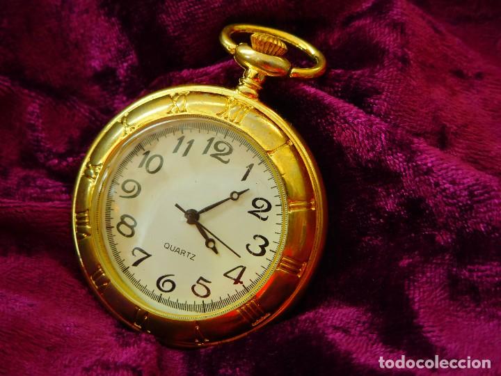Relojes autom&aacute;ticos: RELOJ DE BOLSILLO QUARZ. DIAMETRO 4CM - Foto 1