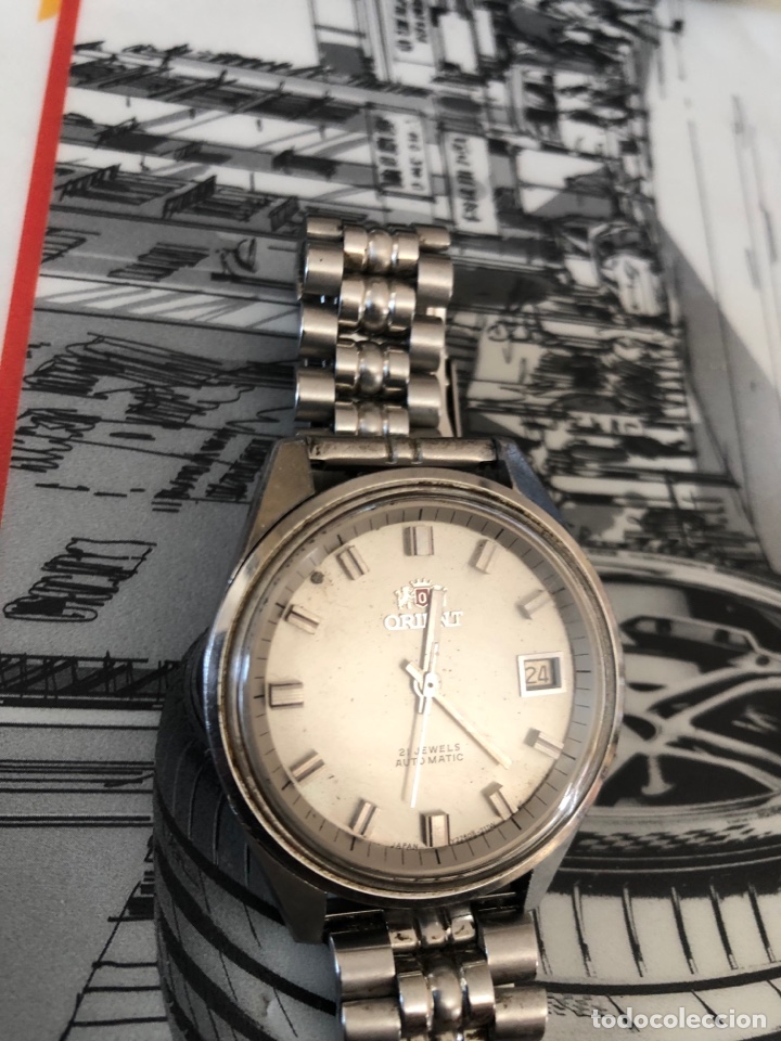 Relojes autom&aacute;ticos: Reloj Orient autom&aacute;tico pulsador y ruleta repasado - Foto 2