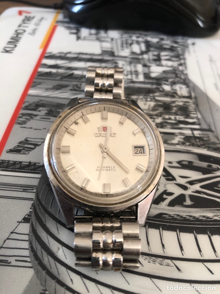 Relojes autom&aacute;ticos: Reloj Orient autom&aacute;tico pulsador y ruleta repasado - Foto 1
