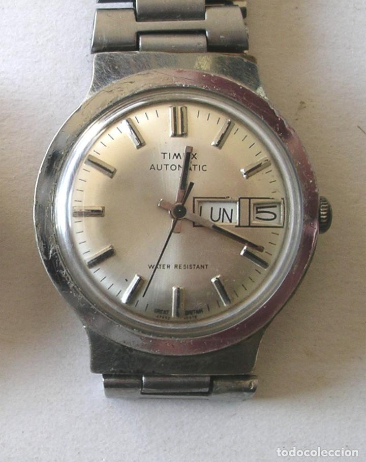 Relojes autom&aacute;ticos: Timex Autom&aacute;tico Reloj Calendario, Funciona. Med. 3,60 cm - Foto 1