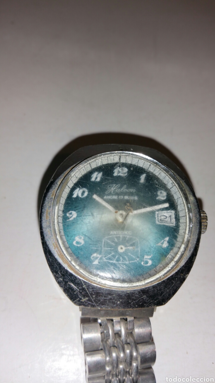 Relojes autom&aacute;ticos: Reloj halc&oacute;n, 17 rubis. Para reparar. - Foto 2