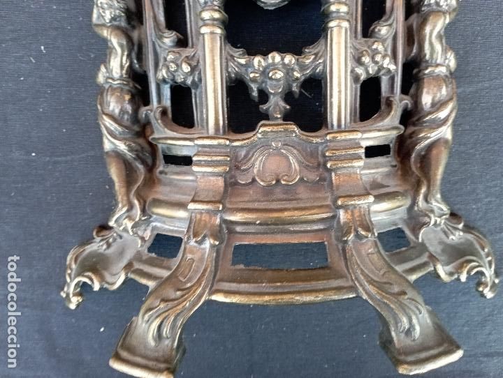 Relojes autom&aacute;ticos: RELOJ SOBREMESA EN CHAPA AL DORADO - Foto 5