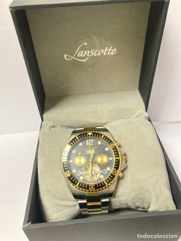 Relojes autom&aacute;ticos: Reloj autom&aacute;tico marca Lanscotte acero/dorado - Foto 6