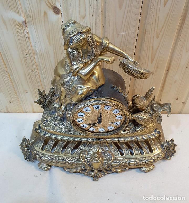 Relojes autom&aacute;ticos: RELOJ DE SOBREMESA EN BRONCE - Foto 2