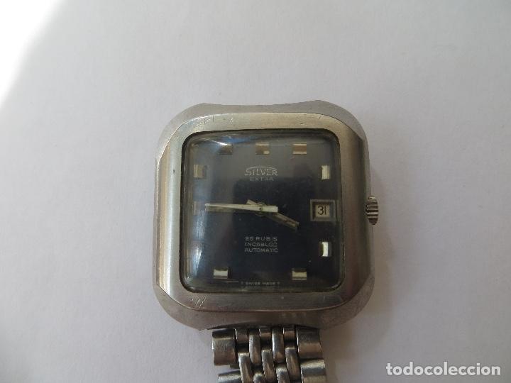 Relojes autom&aacute;ticos: RELOJ SILVER EXTRA AUTOMATICO BUEN ESTADO FUNCIONANDO - Foto 1