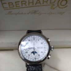 Relojes automáticos: EBERHARD CRONÓGRAFO CALENDARIO COMPLETO FASE LUNAR LUJO COMO NUEVO. Lote 363848745