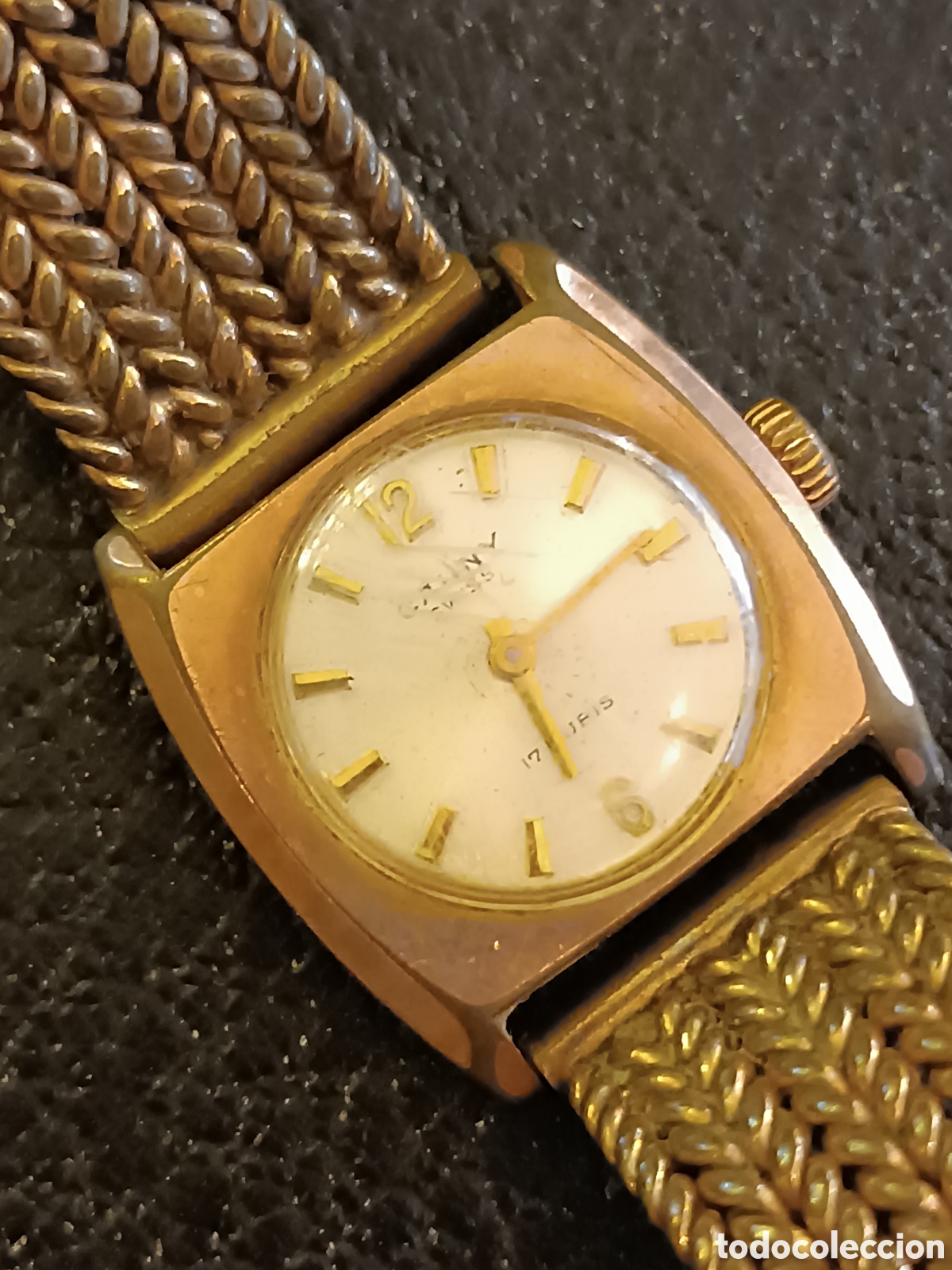 Relojes autom&aacute;ticos: Reloj cauny chapado autom&aacute;tico funcionando - Foto 2