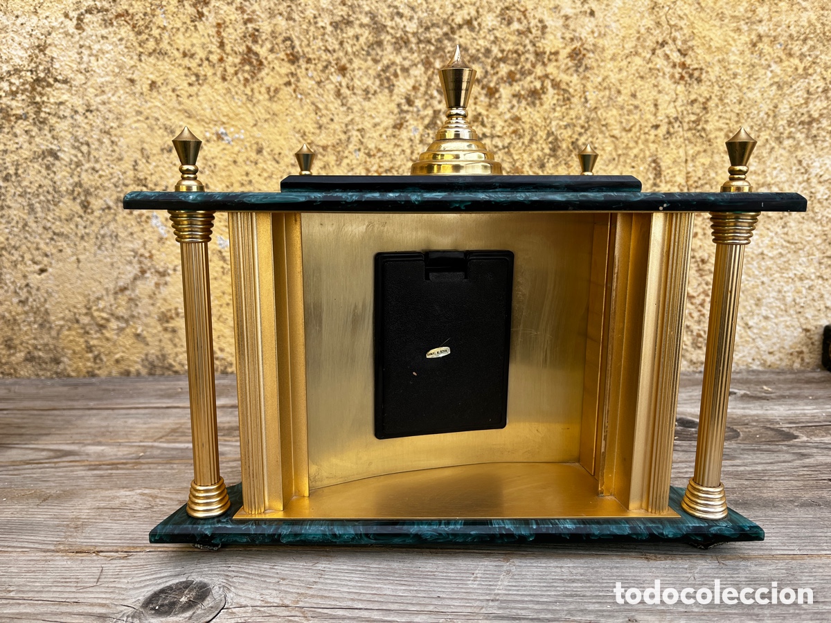 Relojes autom&aacute;ticos: g Reloj Quartz de sobremesa en dorado. - Foto 7