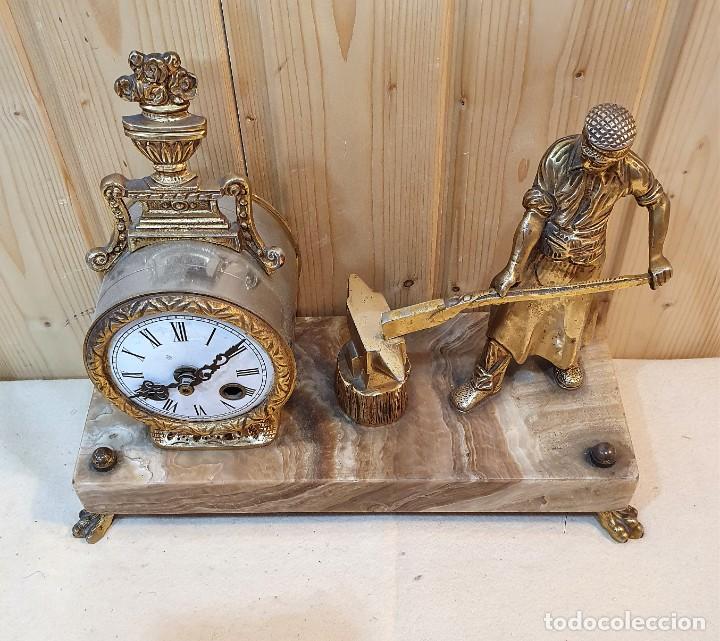 Relojes autom&aacute;ticos: RELOJ DE SOBREMESA EN BRONCE - Foto 2
