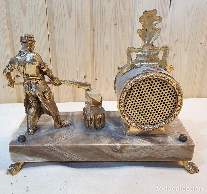 Relojes autom&aacute;ticos: RELOJ DE SOBREMESA EN BRONCE - Foto 3
