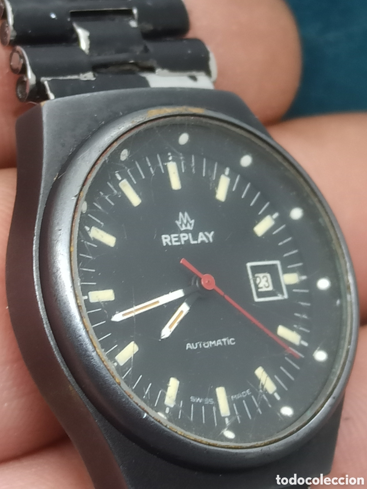 Relojes autom&aacute;ticos: Reloj Replay autom&aacute;tico 21 jewels - Foto 4