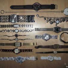 Relojes automáticos: LOTE 17 RELOJES METAL BRILLANTES EGALER FESTINA VINTAGE CASIO KATACHI WTI. Lote 401832959