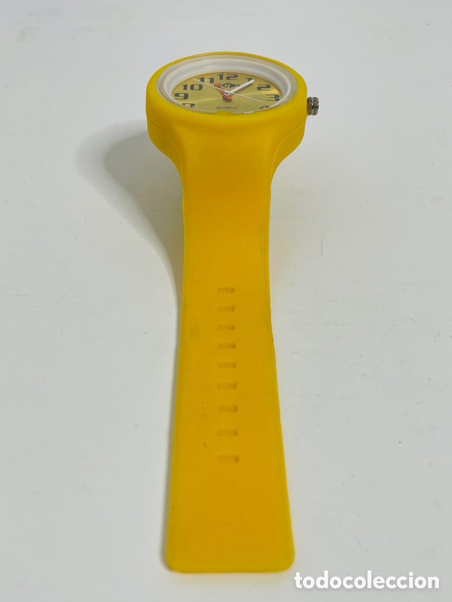 Relojes autom&aacute;ticos: Reloj amarillo silicona - Foto 7
