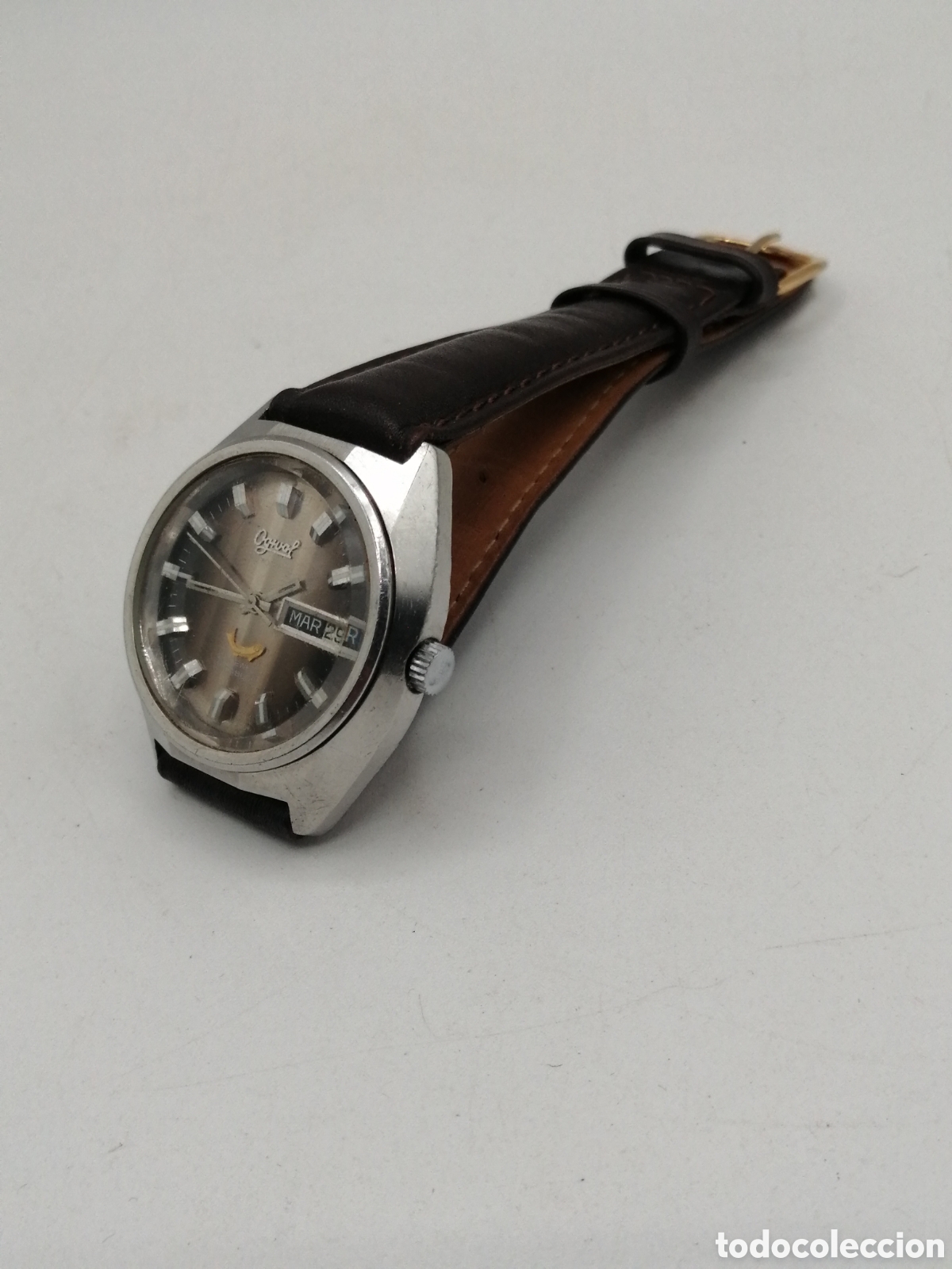 una correa (vintage) difícil conseguir cuero c - Acquista Ricambi antichi  per orologi su todocoleccion