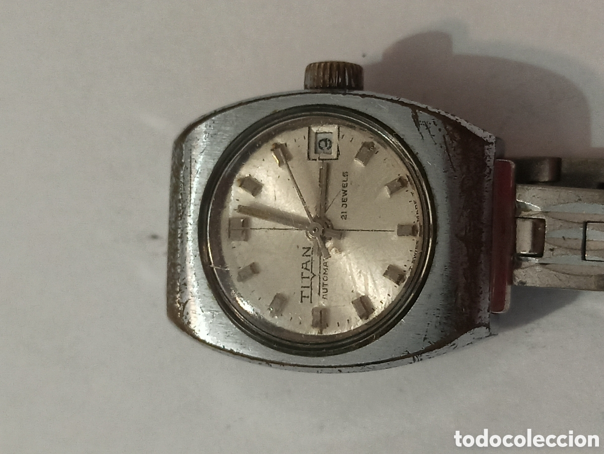 Relojes autom&aacute;ticos: Reloj Titan autom&aacute;tico 21 jewels Funciona - Foto 8
