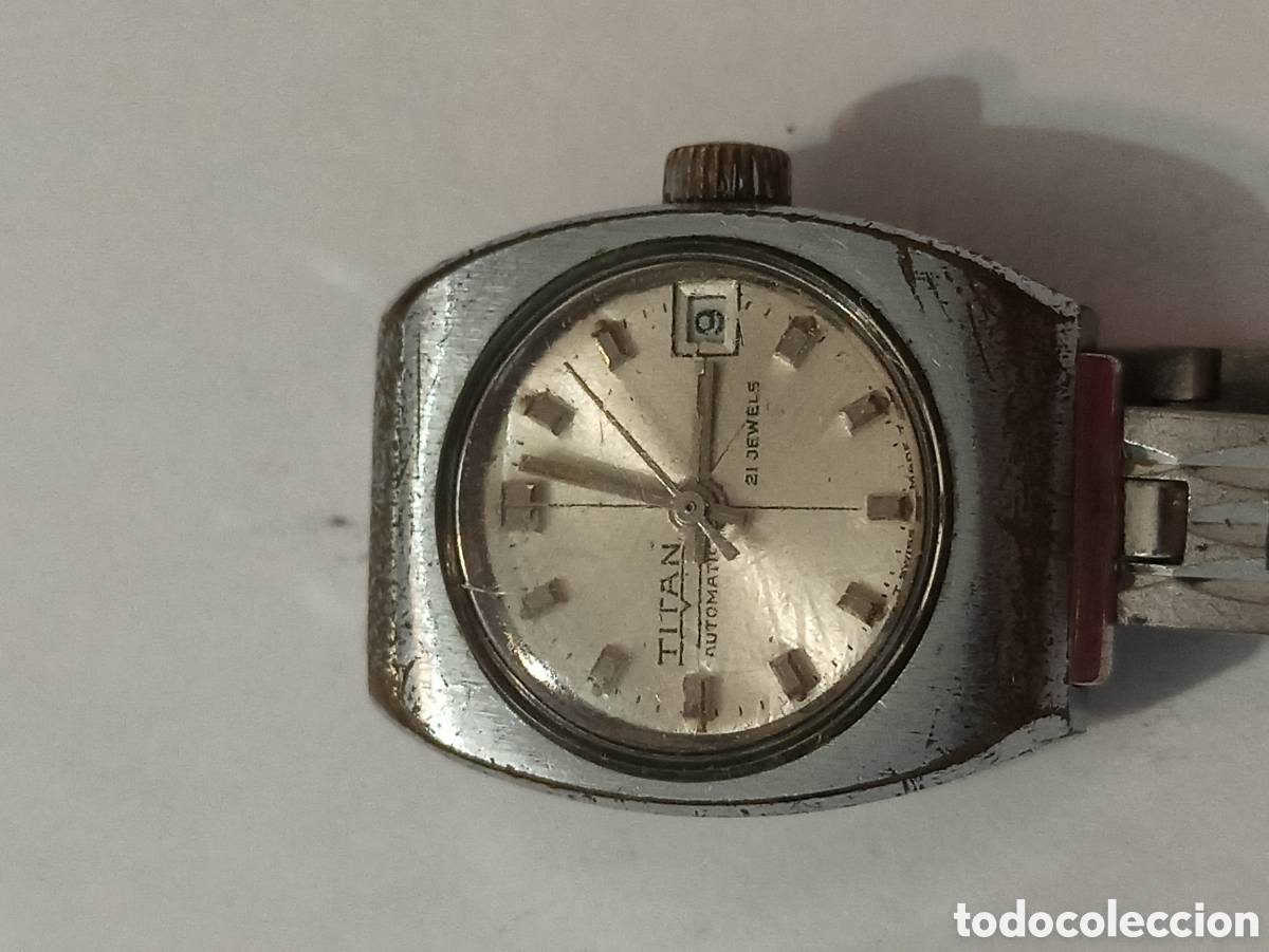 Relojes autom&aacute;ticos: Reloj Titan autom&aacute;tico 21 jewels Funciona - Foto 1