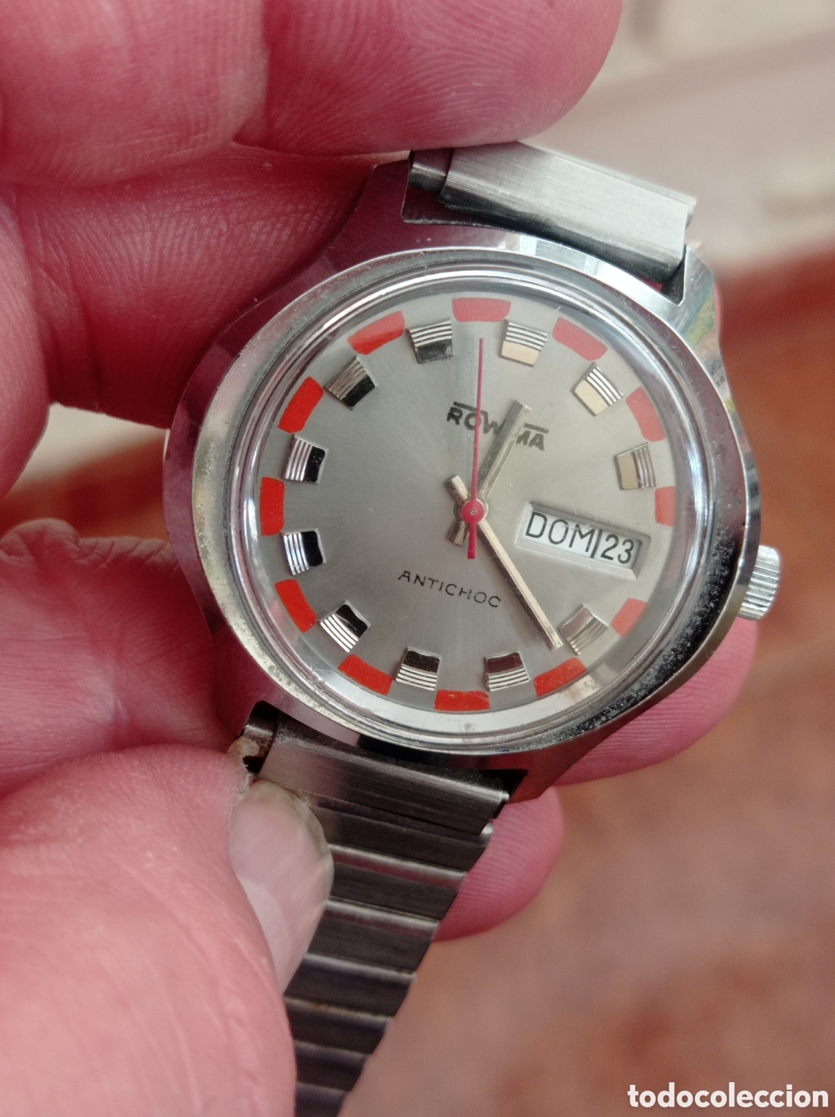 Relojes autom&aacute;ticos: ROWIMA - RELOJ VINTAGE FRANCES AUTOMATICO FUNCIONANDO . POCO USO - Foto 4