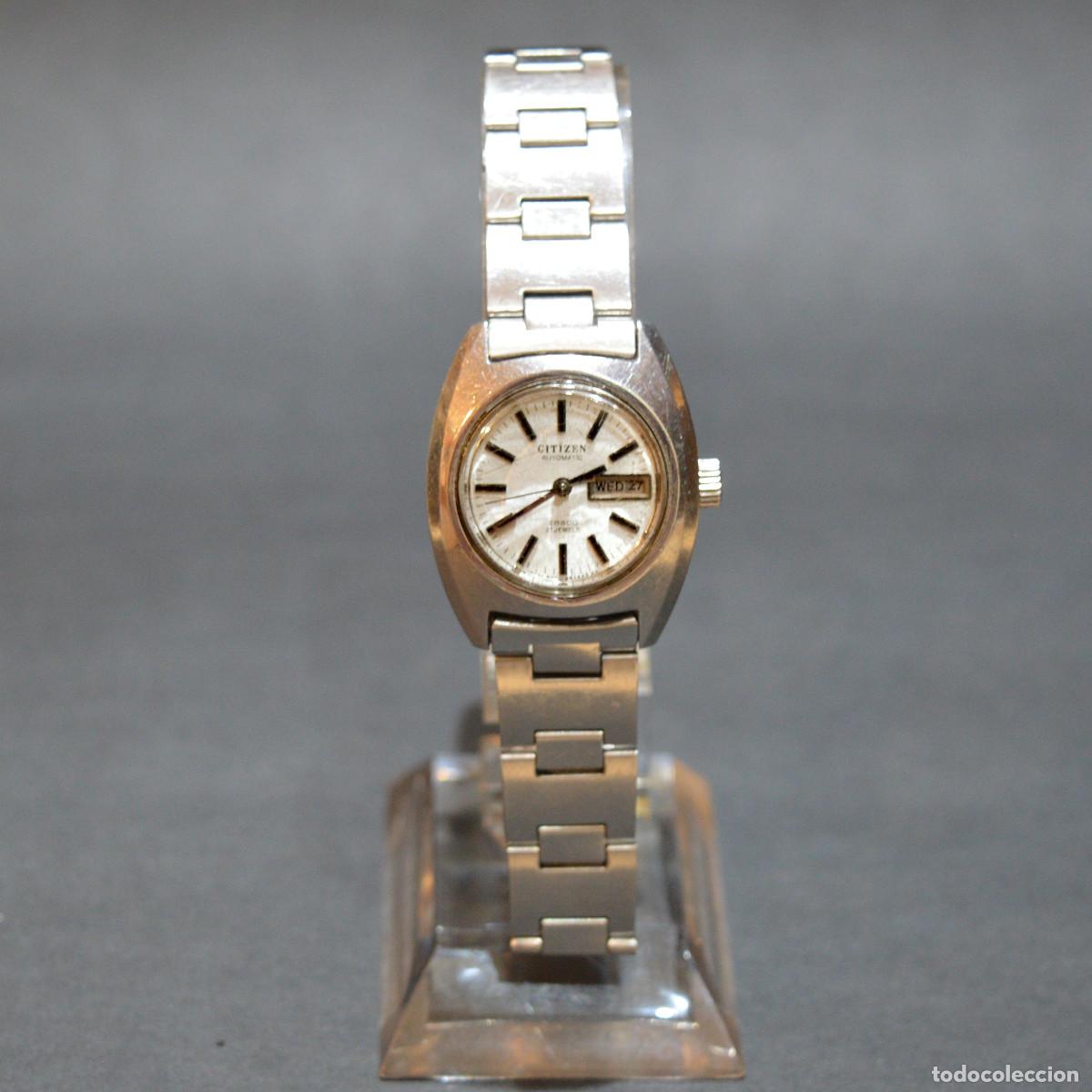 Relojes autom&aacute;ticos: ANTIGUO RELOJ DE PULSERA AUTOMATICO CITIZEN MUJER 21 RUBIS FUNCIONANDO - Foto 2