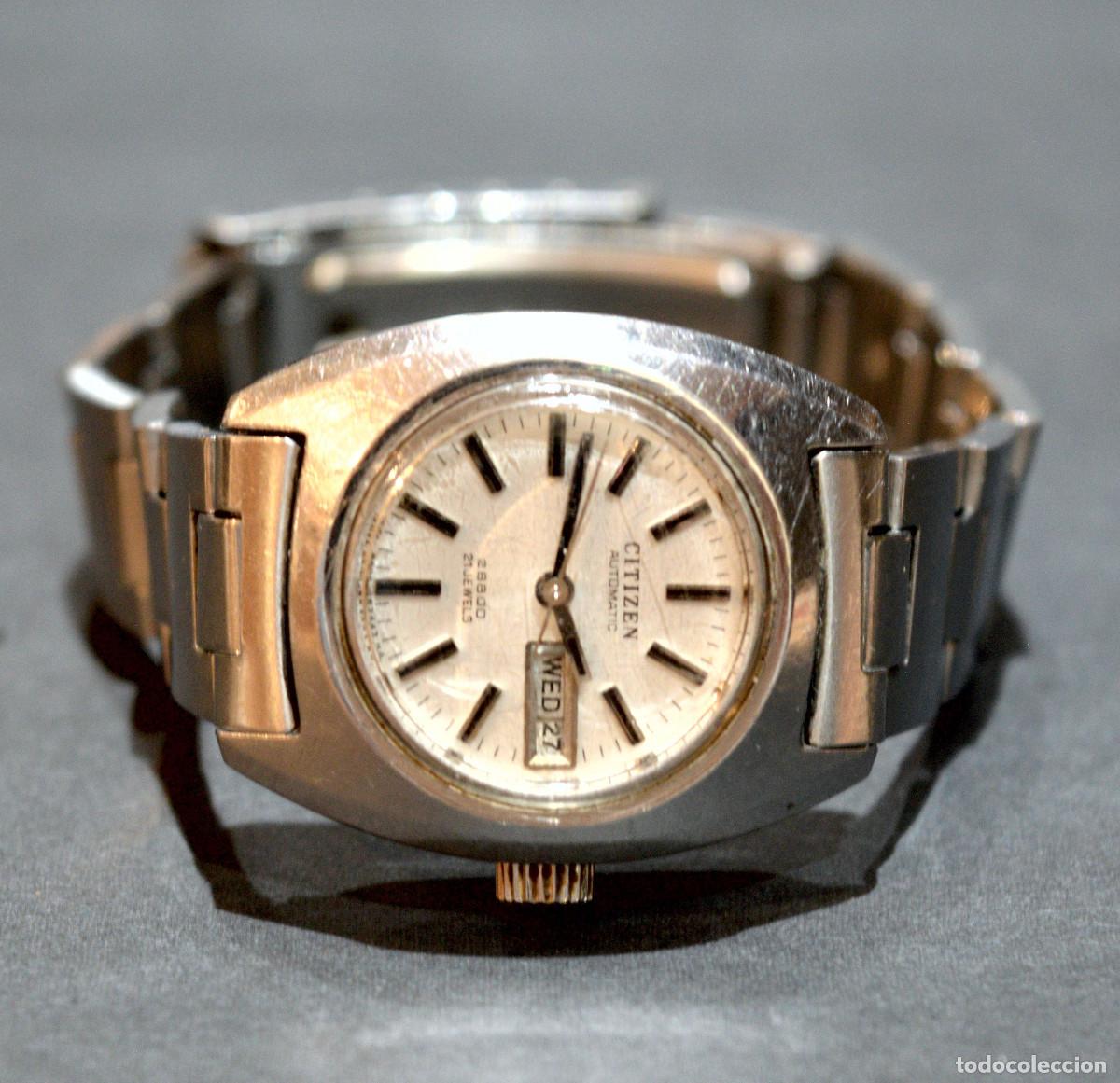 Relojes autom&aacute;ticos: ANTIGUO RELOJ DE PULSERA AUTOMATICO CITIZEN MUJER 21 RUBIS FUNCIONANDO - Foto 10