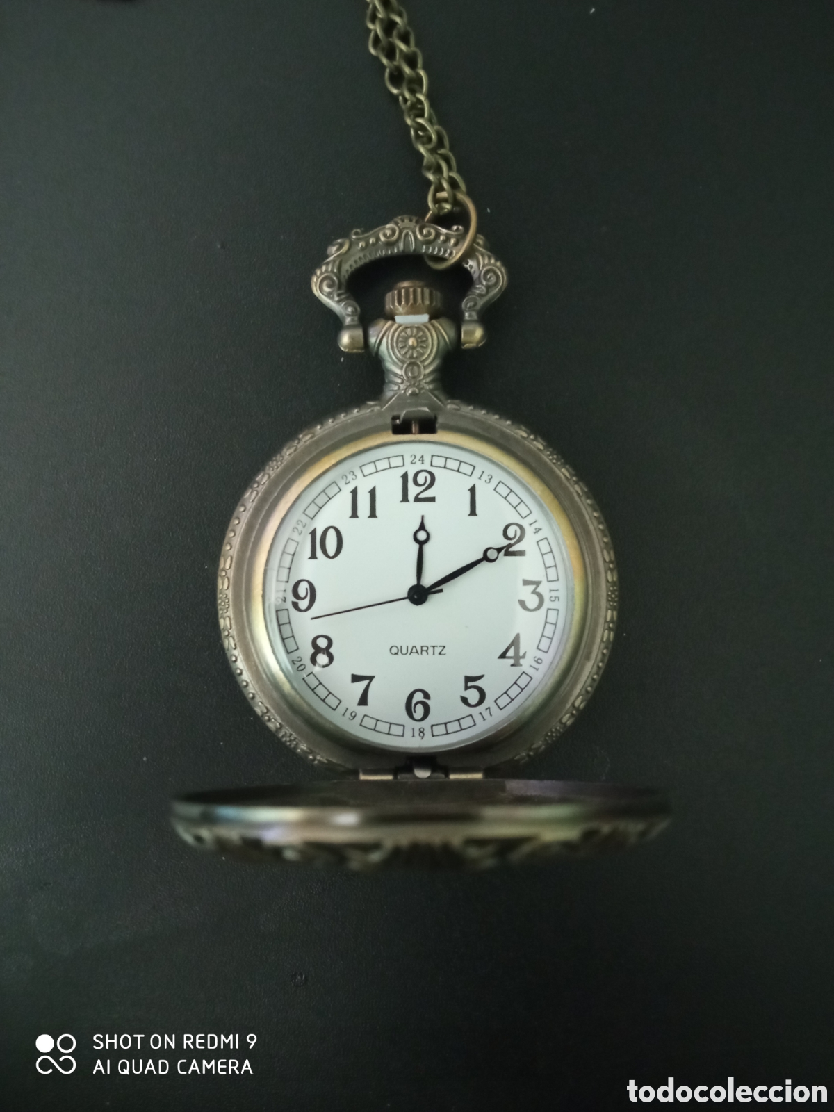Relojes autom&aacute;ticos: RELOJ DE BOLSILLO CON CADENA. BUSTO CABALLO EN RELIEVE. - Foto 2