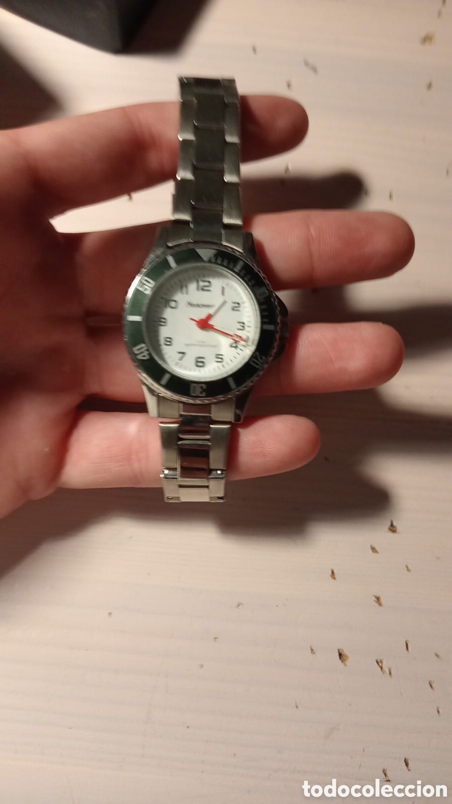 Relojes autom&aacute;ticos: Reloj Neckmarine Blanco-Verde 33MM - Foto 2