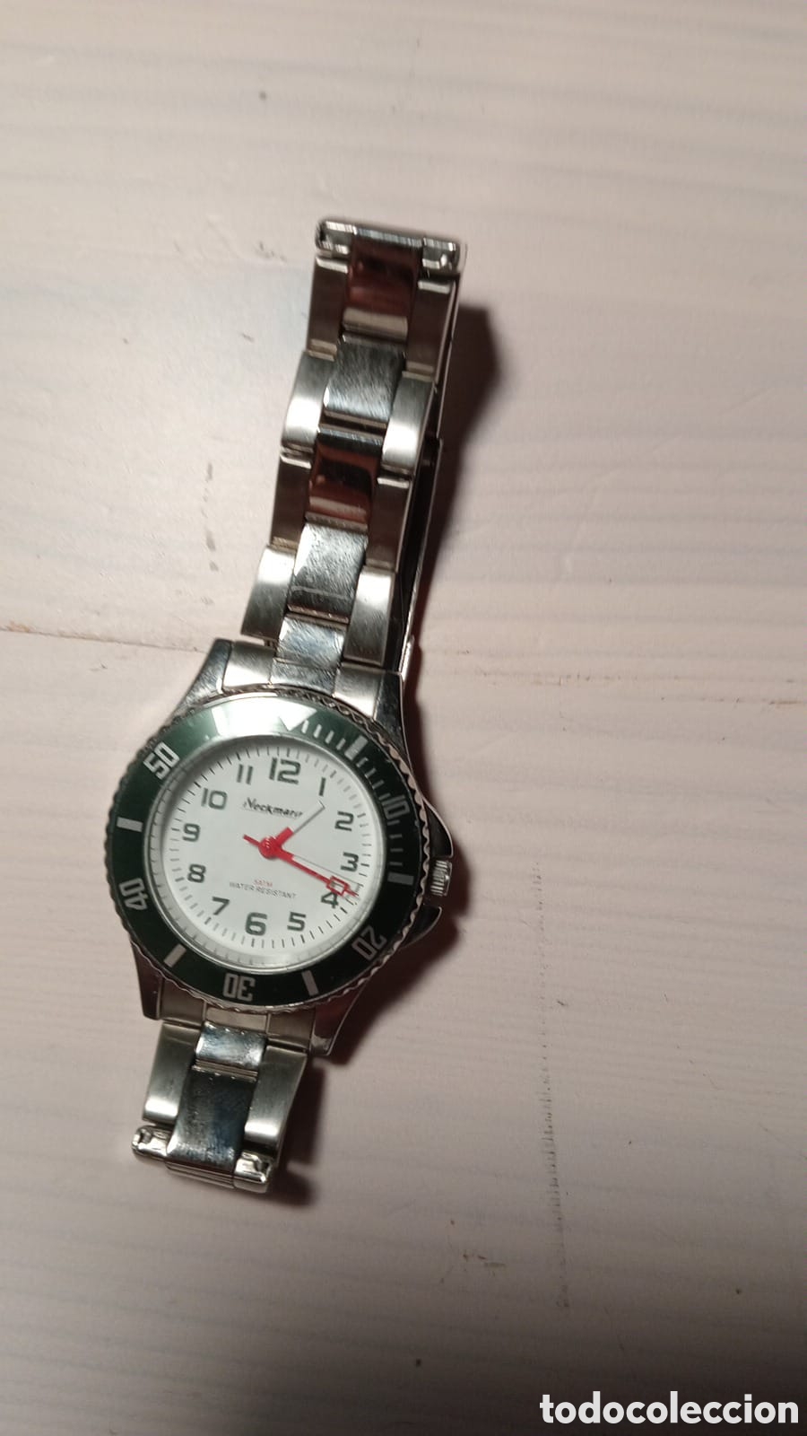 Relojes autom&aacute;ticos: Reloj Neckmarine Blanco-Verde 33MM - Foto 3