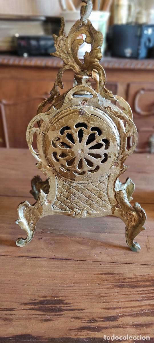 Relojes autom&aacute;ticos: RELOJ DE BRONCE Y PAREJA DE CANDELABROS - Foto 8