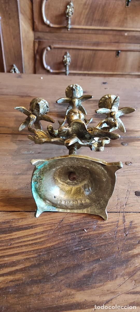 Relojes autom&aacute;ticos: RELOJ DE BRONCE Y PAREJA DE CANDELABROS - Foto 10