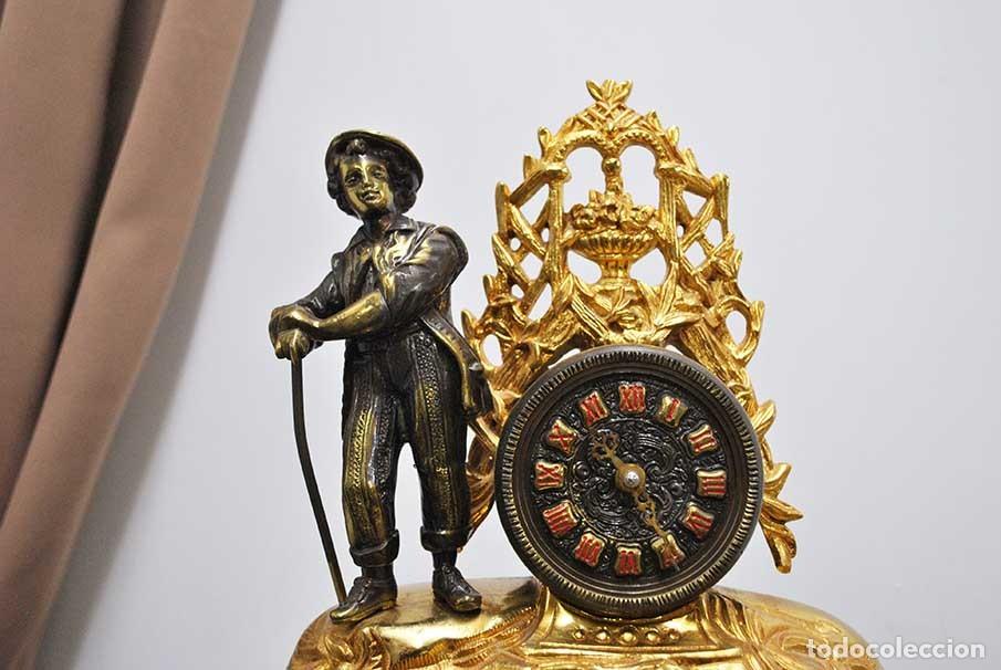 Relojes autom&aacute;ticos: RELOJ DE MESA EN BRONCE - Foto 3