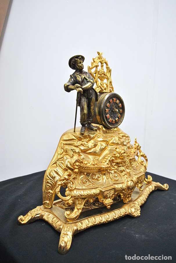 Relojes autom&aacute;ticos: RELOJ DE MESA EN BRONCE - Foto 5