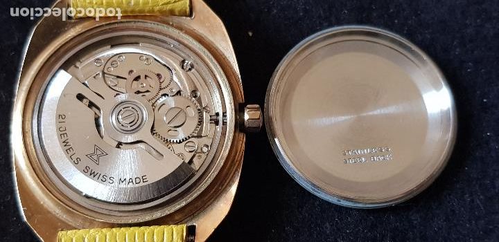 Relojes autom&aacute;ticos: EDOX AUTOMATICO,CON LOGO DE PEGASO,FUNCIONANDO DA&Ntilde;ANO EL CRISTAL - Foto 10