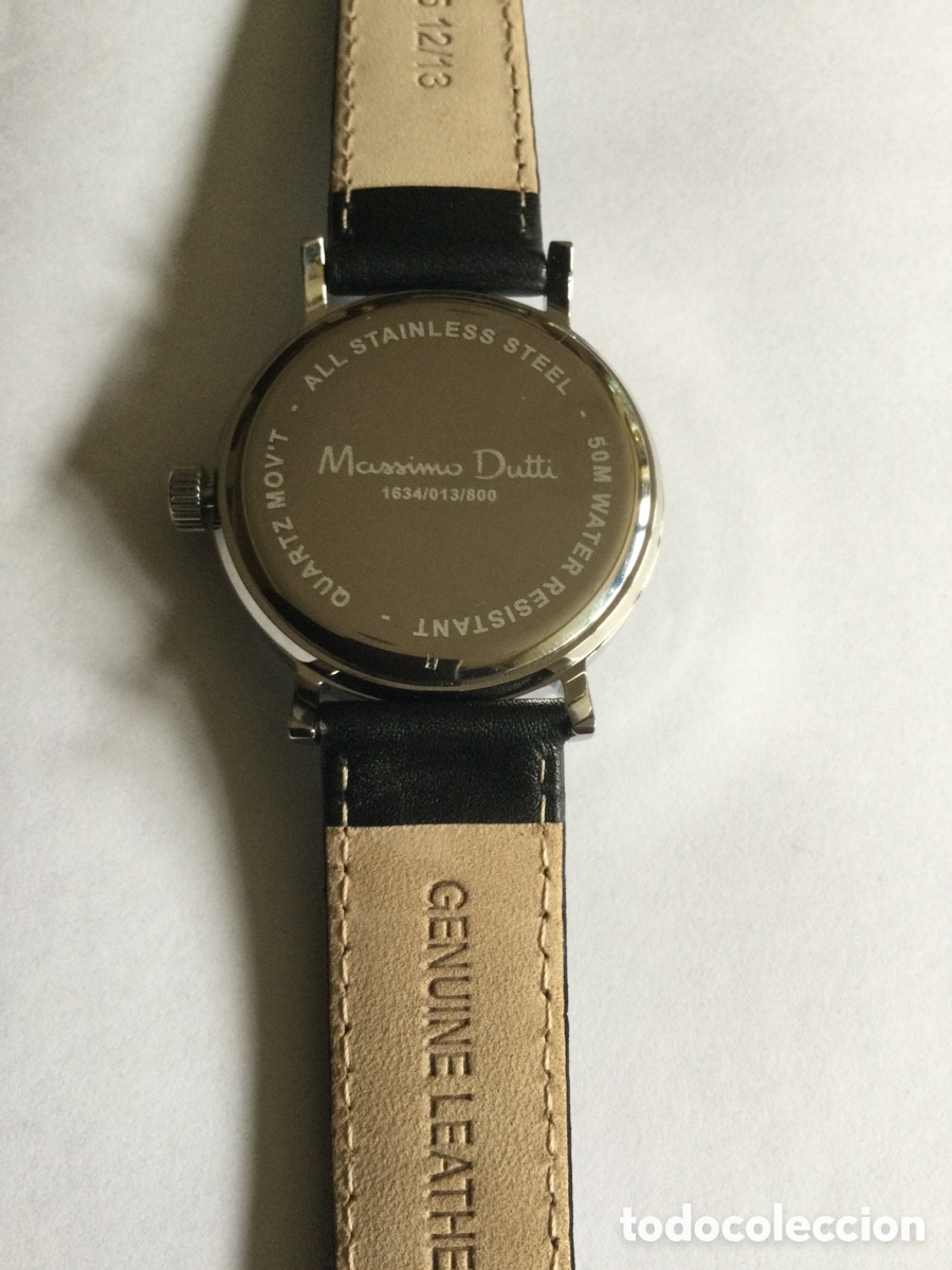 Relojes autom&aacute;ticos: Reloj Massimo Dutti. Carga cuarzo. Pila. - Foto 2