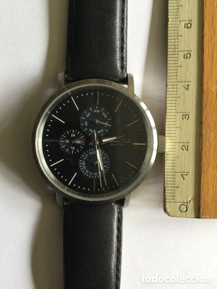 Relojes autom&aacute;ticos: Reloj Massimo Dutti. Carga cuarzo. Pila. - Foto 3