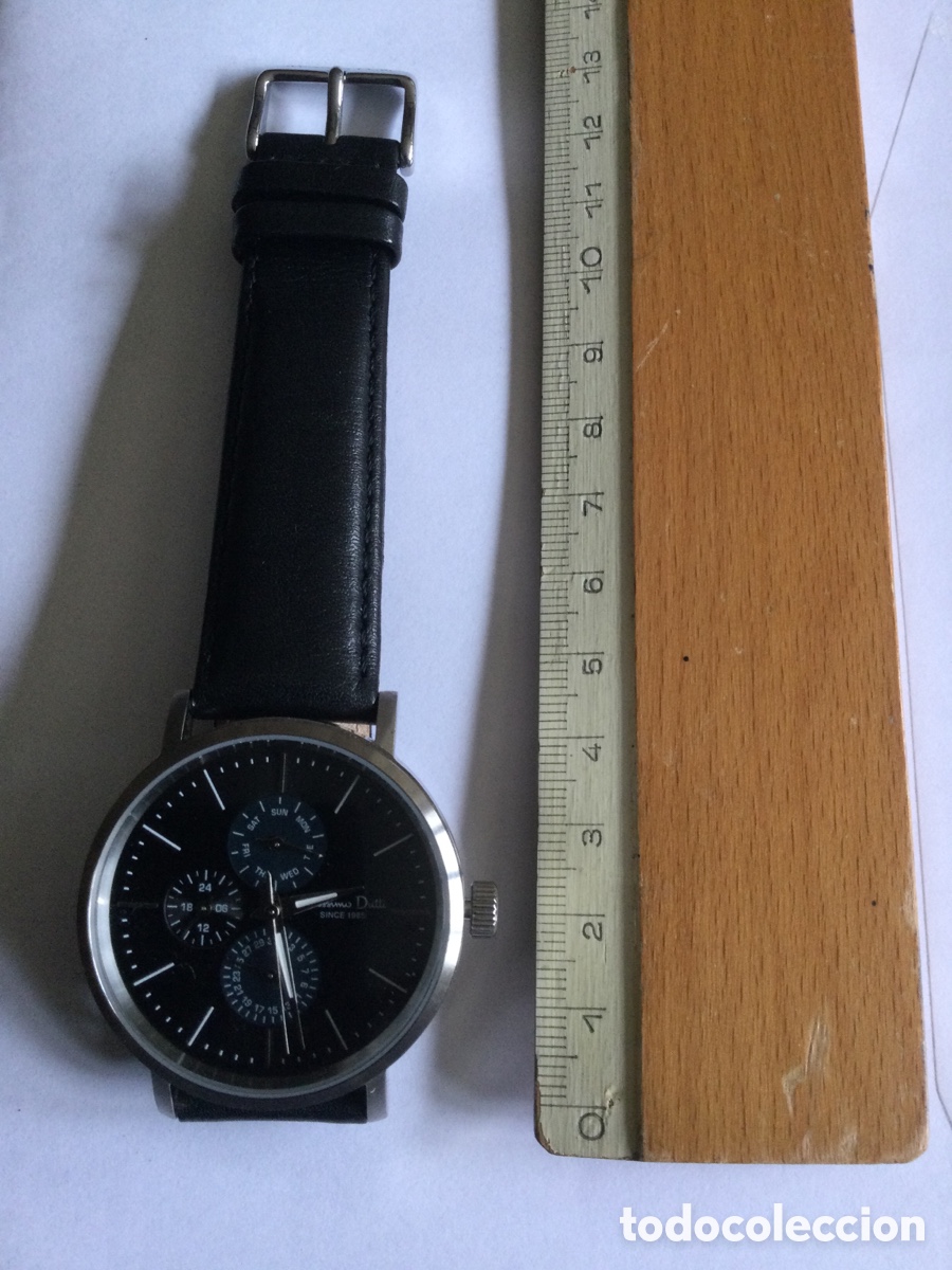 Relojes autom&aacute;ticos: Reloj Massimo Dutti. Carga cuarzo. Pila. - Foto 4