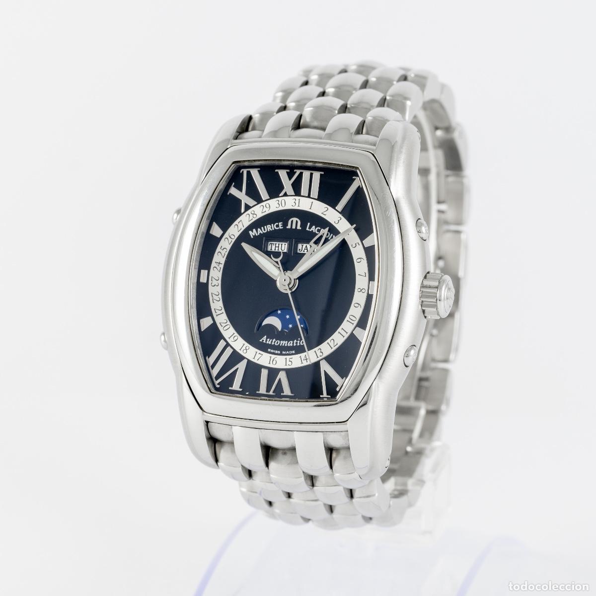 Relojes autom&aacute;ticos: Maurice Lacroix Masterpiece Phase De Lune Black Dial Ref: MP6439 - Foto 2