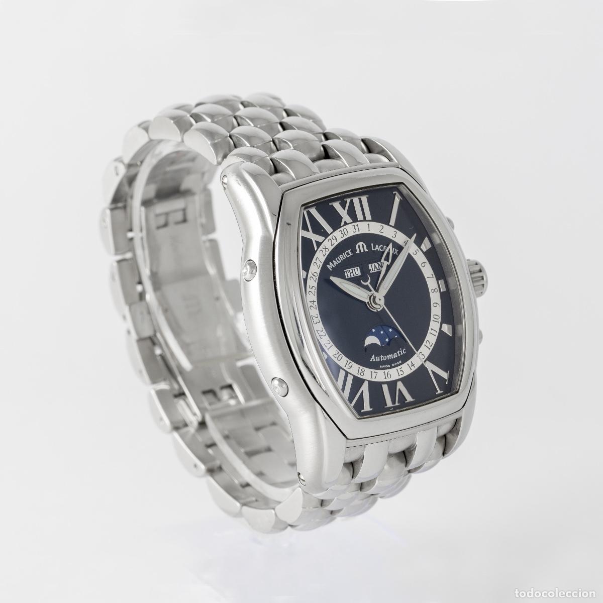 Relojes autom&aacute;ticos: Maurice Lacroix Masterpiece Phase De Lune Black Dial Ref: MP6439 - Foto 4
