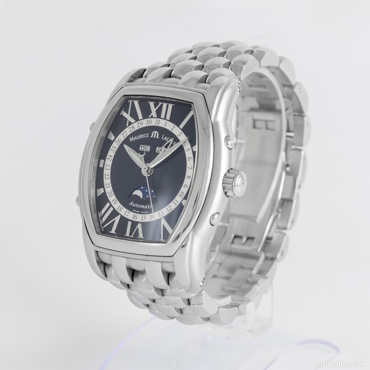 Relojes autom&aacute;ticos: Maurice Lacroix Masterpiece Phase De Lune Black Dial Ref: MP6439 - Foto 5
