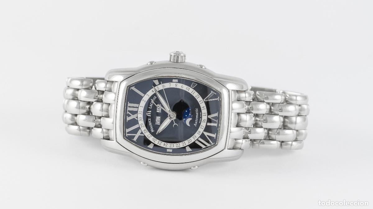 Relojes autom&aacute;ticos: Maurice Lacroix Masterpiece Phase De Lune Black Dial Ref: MP6439 - Foto 7
