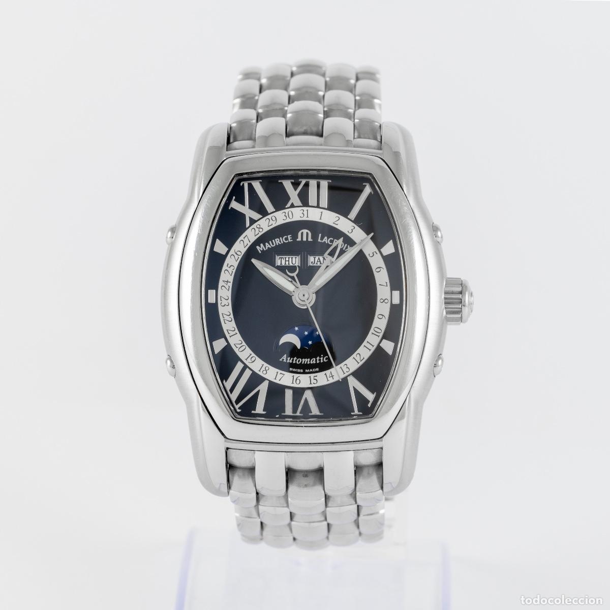 Relojes autom&aacute;ticos: Maurice Lacroix Masterpiece Phase De Lune Black Dial Ref: MP6439 - Foto 14