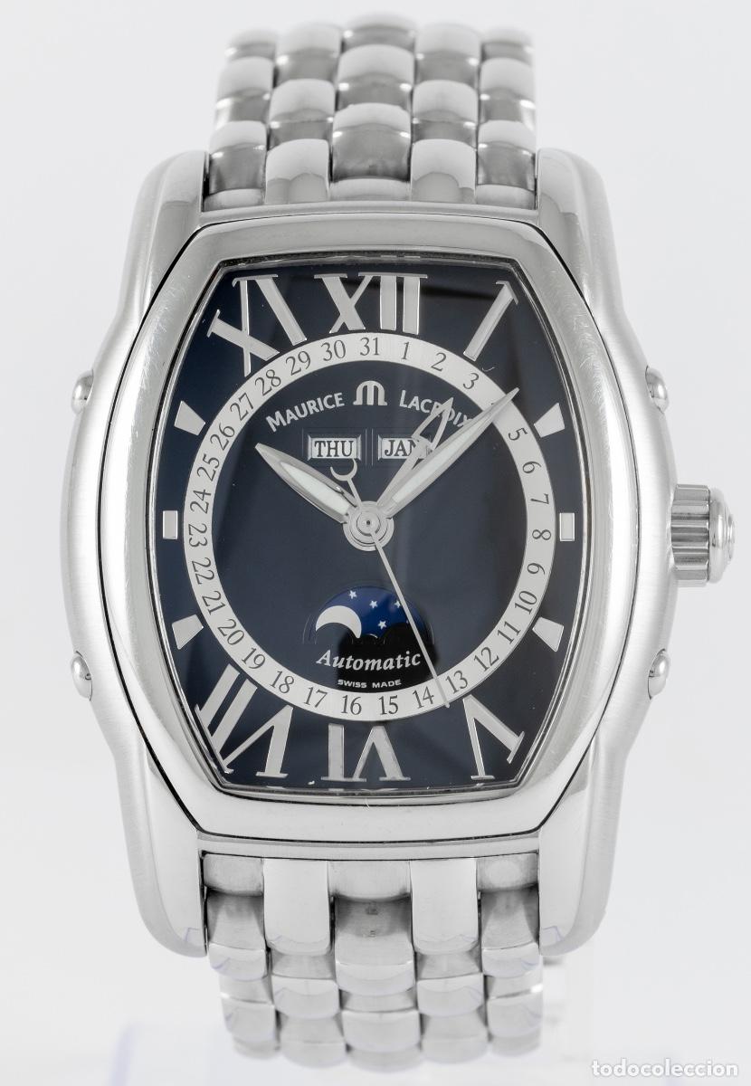Relojes autom&aacute;ticos: Maurice Lacroix Masterpiece Phase De Lune Black Dial Ref: MP6439 - Foto 1